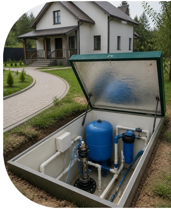 Автономное водоснабжение дома в Ростове от 153945 р. | АПаруса-Рсв